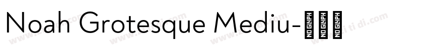 Noah Grotesque Mediu字体转换